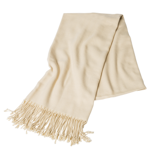 Shawl rental - beige pashmina