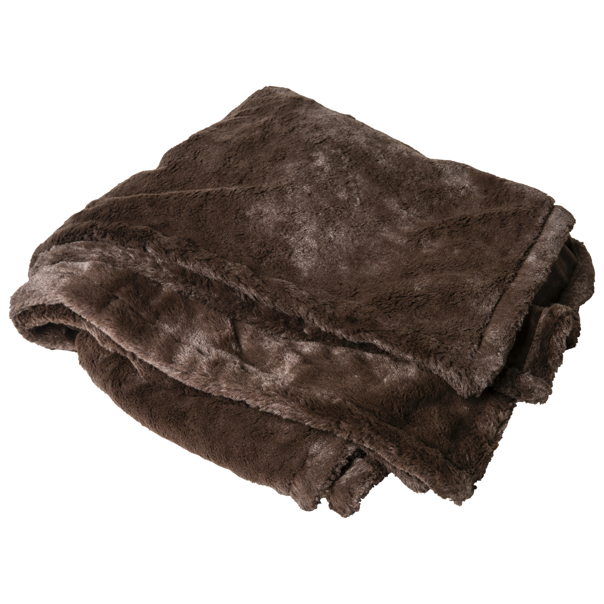 Blanket rental - chocolate faux fur throw