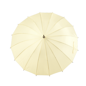 Cream Large 16-Panel Umbrella
