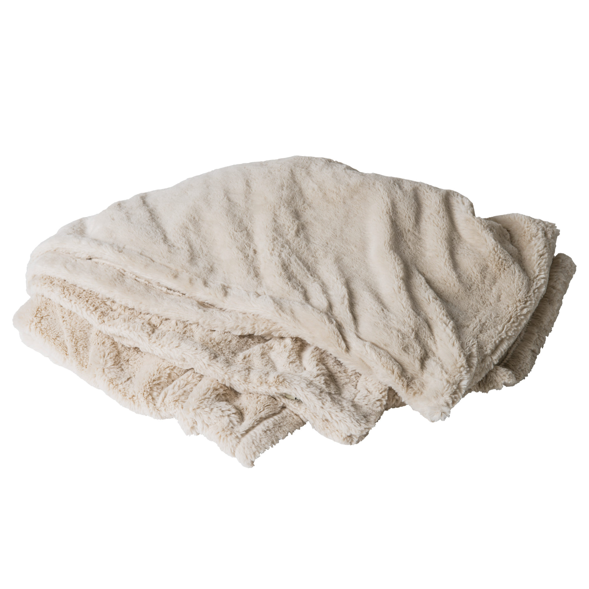 Blanket rental - off-white faux fur throw