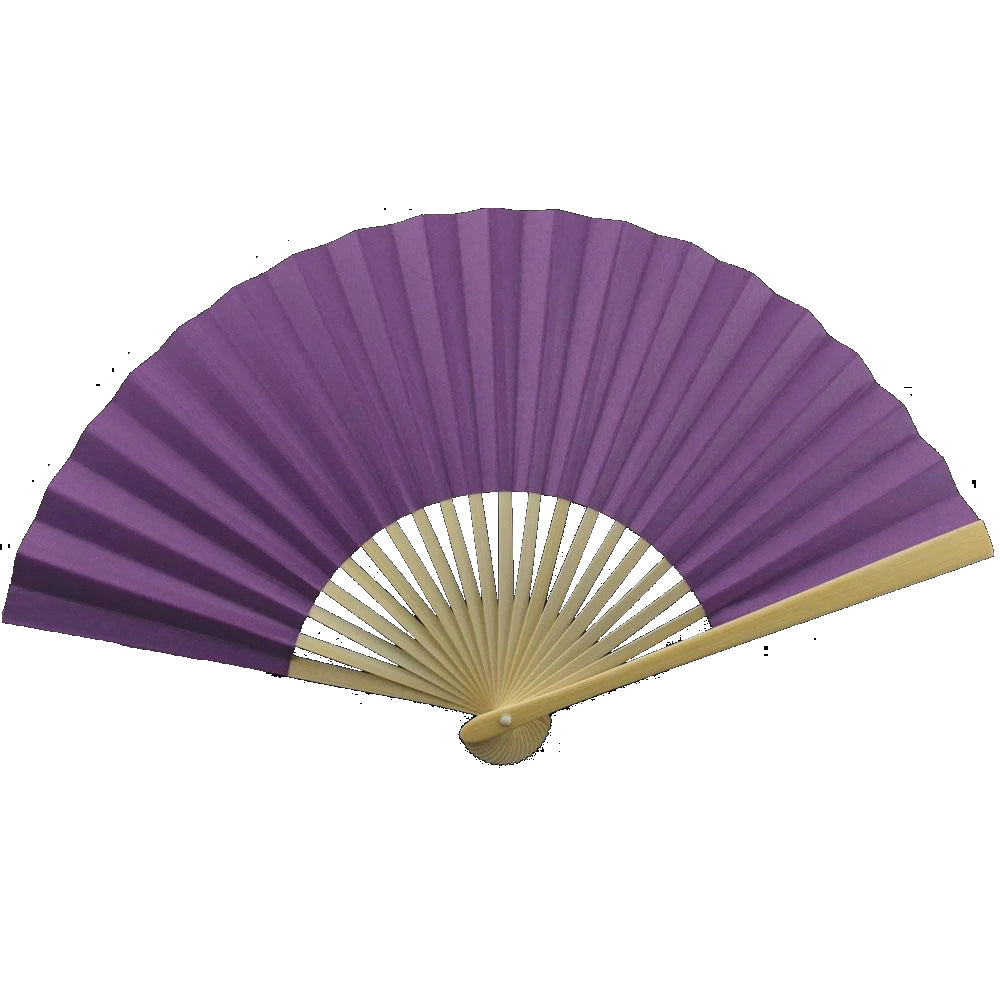 Dark Purple Paper Folding Fan