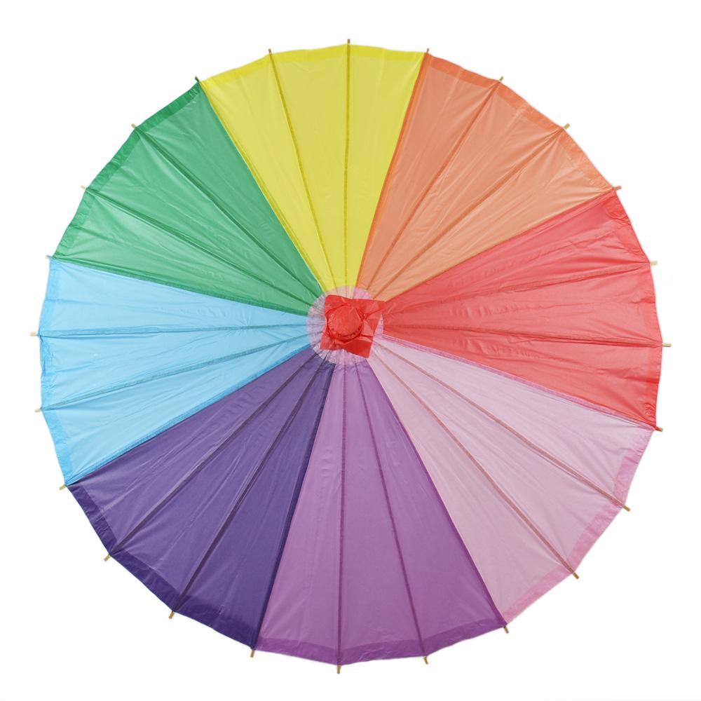 Rainbow Paper Parasol