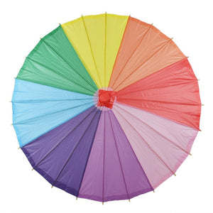 Rainbow Nylon Parasol