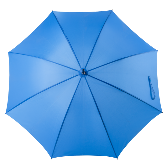 Royal blue large 2-person umbrella with 8-panel design, ideal for weddings, events, and rain coverage.