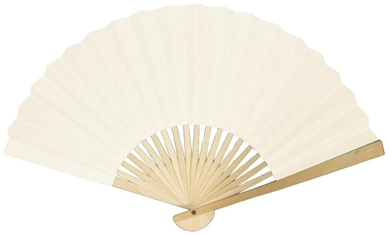 Weather or Not Accessories | White Paper Folding Fan